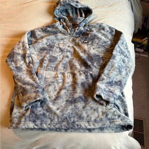 Montec Delta Fleece Hoodie in Green & Gray Tie-Dye